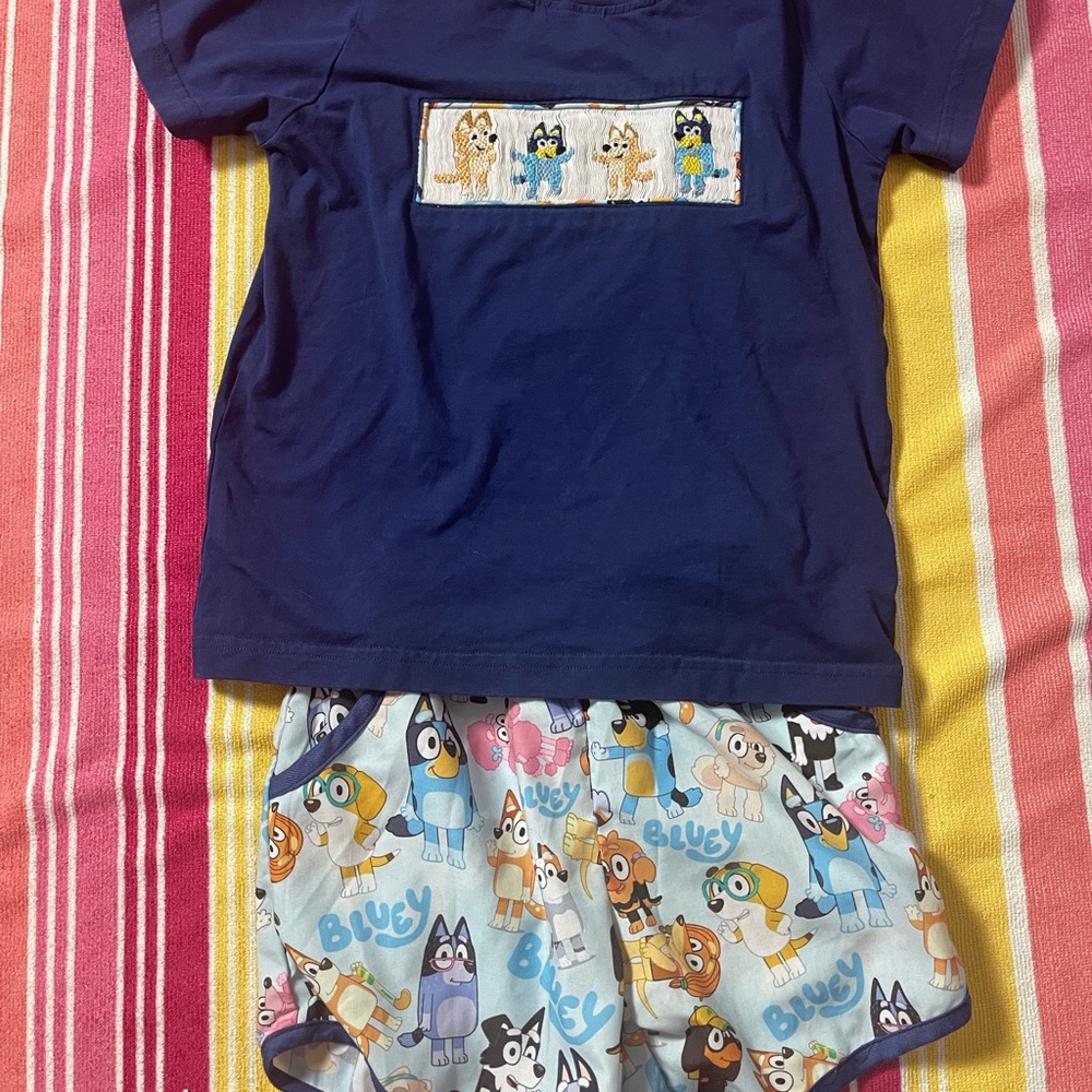 Kids Bluey Set - Blue and Multicolor